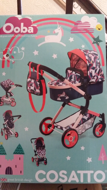 dolls unicorn pram